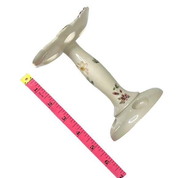 Vintage Marina TOOTHBRUSH HOLDER Bacova Guild Floral 5.75" Holds 4 Tooth Brush - Picture 4 of 5